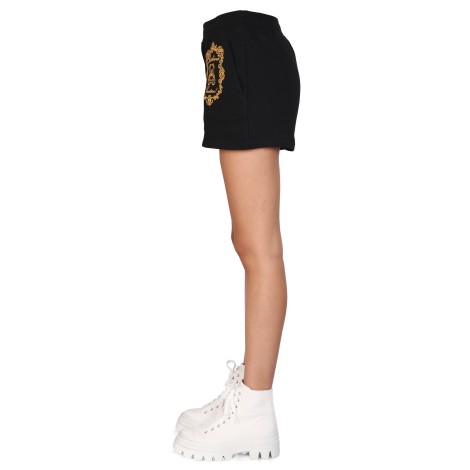 moschino shorts with logo