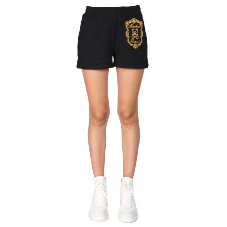 moschino shorts with logo