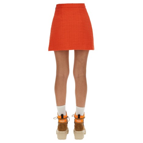 msgm tweed mini skirt