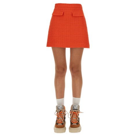 msgm tweed mini skirt