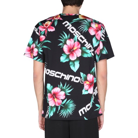 moschino floral print t-shirt