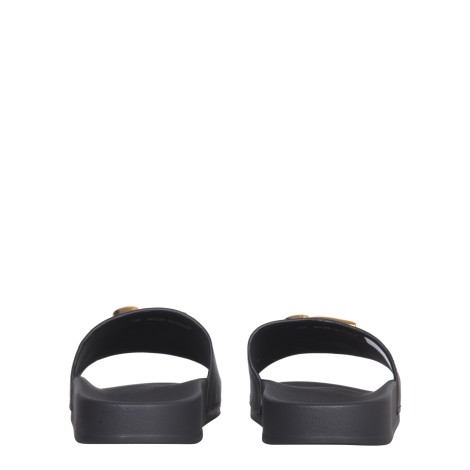 dsquared leather slide sandals