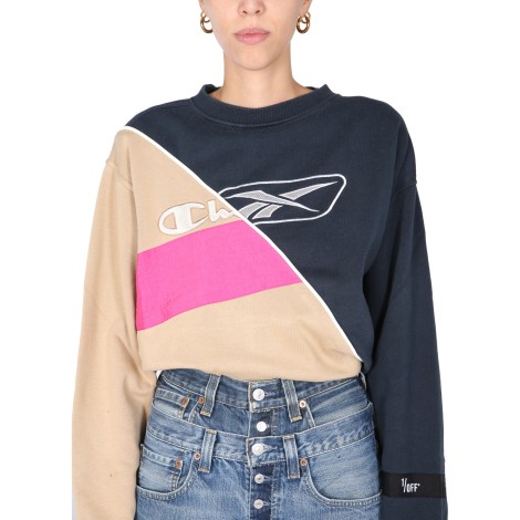 1/off crew neck sweatshirt