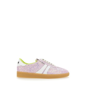 msgm retro sneaker with glitter