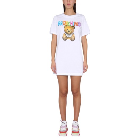 moschino teddy bear t-shirt dress