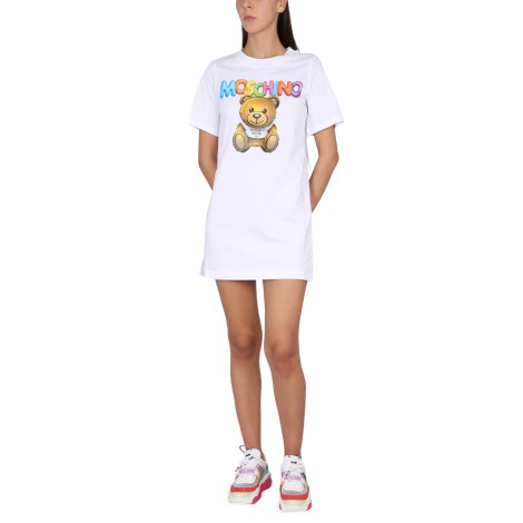 moschino teddy bear t-shirt dress