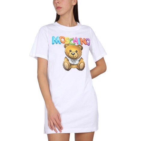 moschino teddy bear t-shirt dress