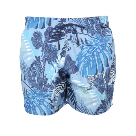 etro boxer swimsuit with maxi floral print