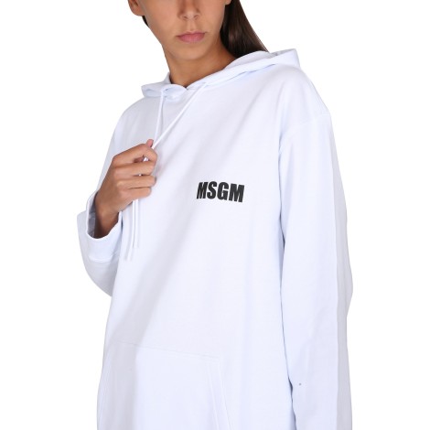 msgm sweatshirt with logo print