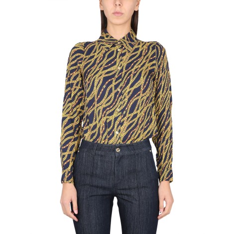 michael by michael kors silk blend shirt