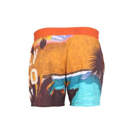 etro boxer swimsuit with print