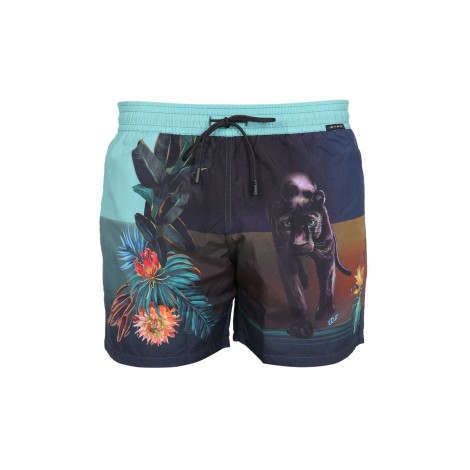 etro boxer swimsuit with print