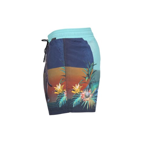 etro boxer swimsuit with print