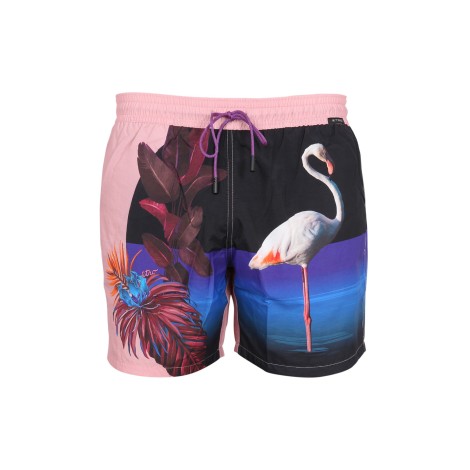 etro boxer swimsuit with print