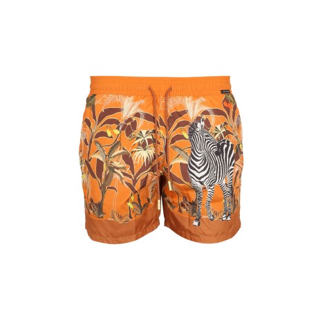 etro boxer swimsuit with print