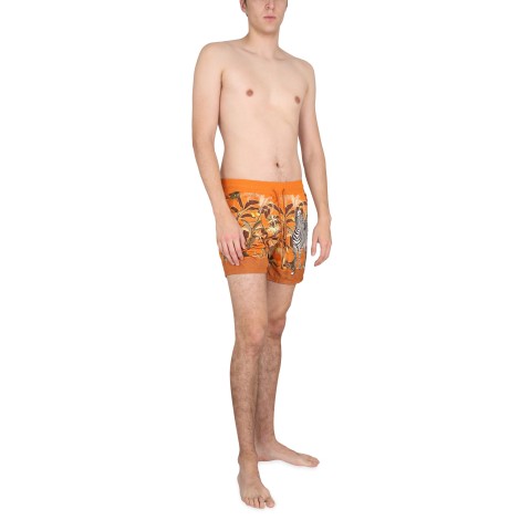 etro boxer swimsuit with print