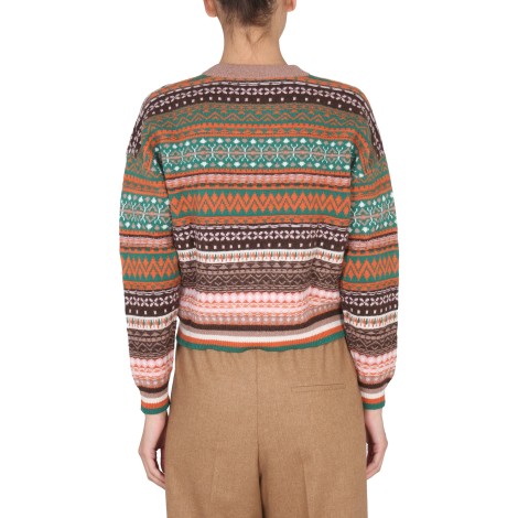 ballantyne multicolor crewneck sweater