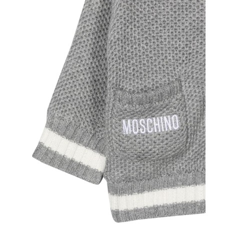 moschino teddy bear hooded cardigan