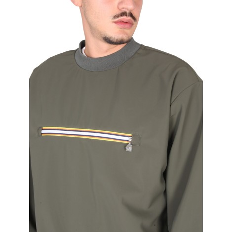 k-way sweatshirt with front pocket