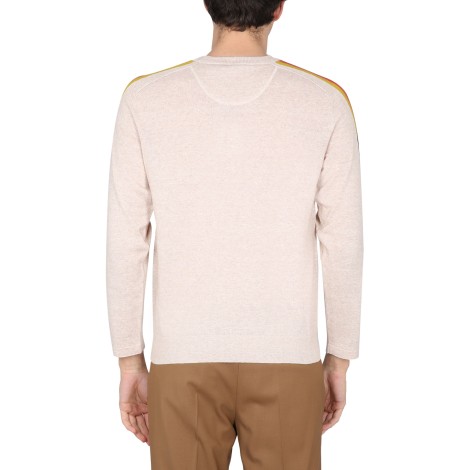 paul smith cotton blend crew neck sweater