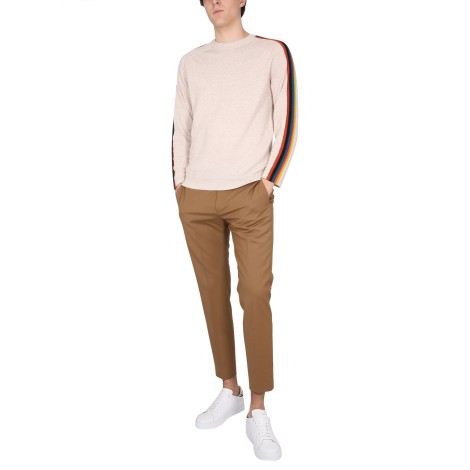 paul smith cotton blend crew neck sweater