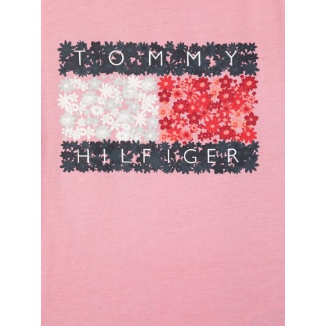 tommy hilfiger t-shirt flower flag