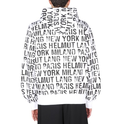 helmut lang sweatshirt with all over logo print