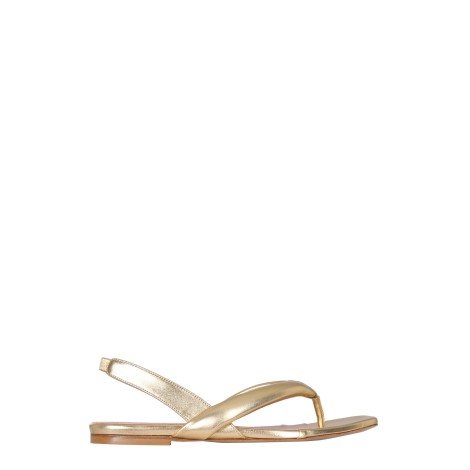 gia borghini leather slingback sandals