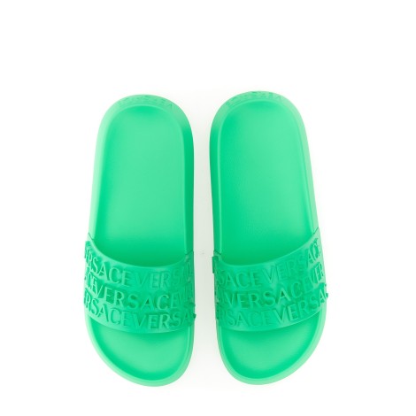 versace slide sandal with logo