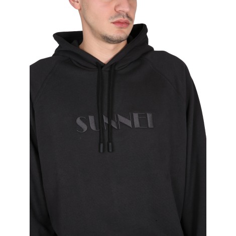 sunnei sweatshirt with logo embroidery