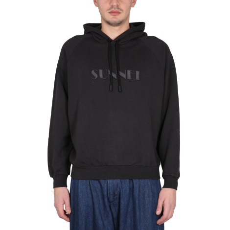 sunnei sweatshirt with logo embroidery