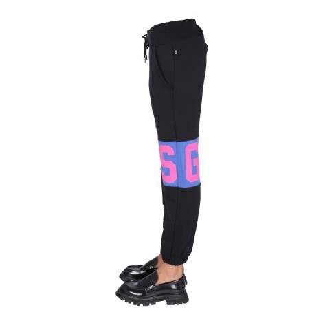 gcds pantalone jogging con logo