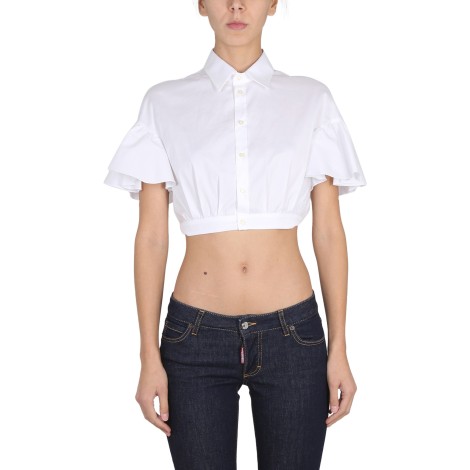 dsquared cropped shirt