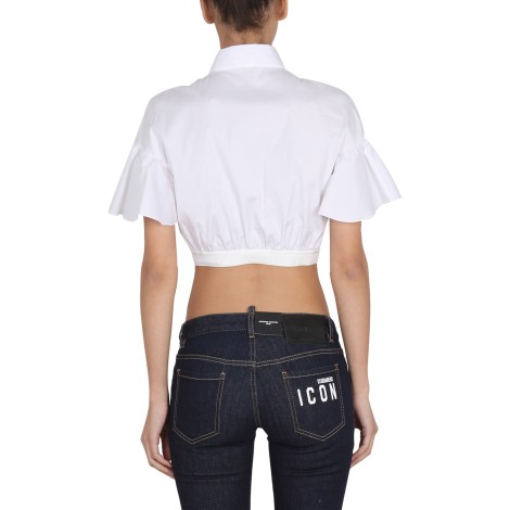 dsquared cropped shirt