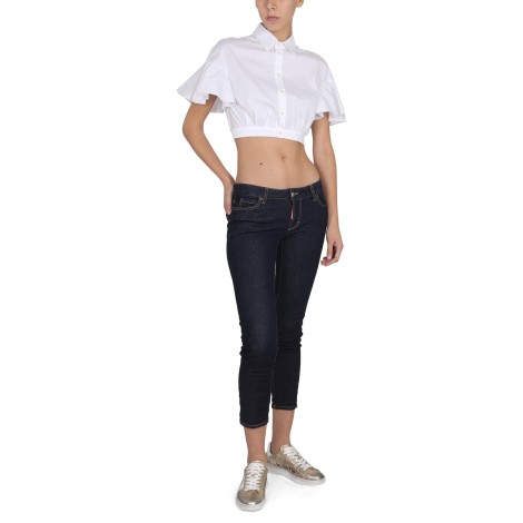 dsquared cropped shirt