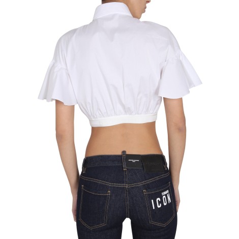 dsquared cropped shirt