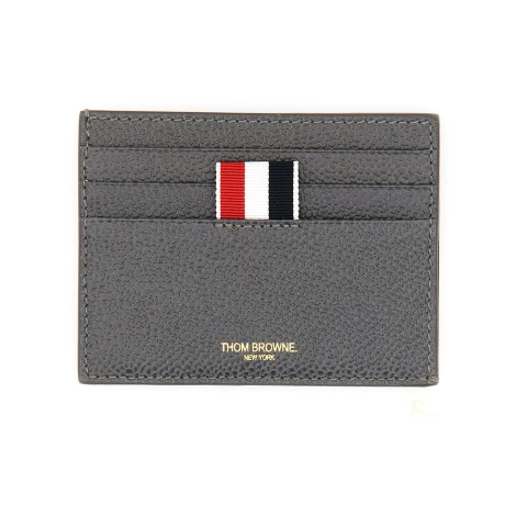 thom browne card holder with logo