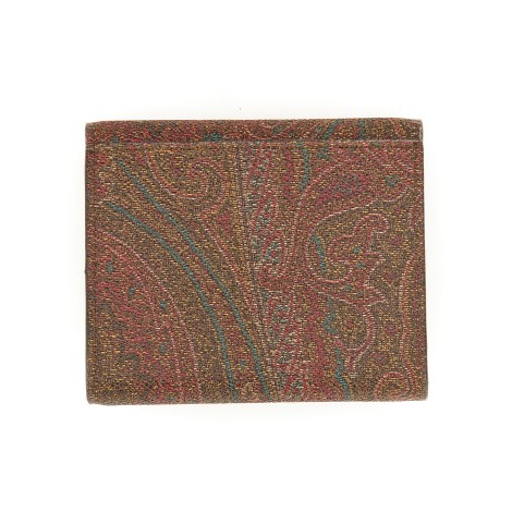 etro paisley pattern wallet