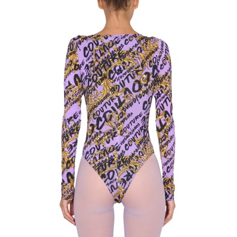 versace jeans couture leotard with print