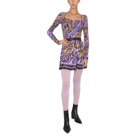 versace jeans couture leotard with print