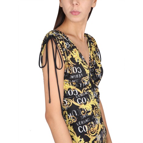 versace jeans couture dress with logo