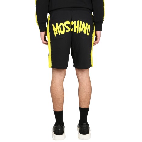 moschino bermuda with logo