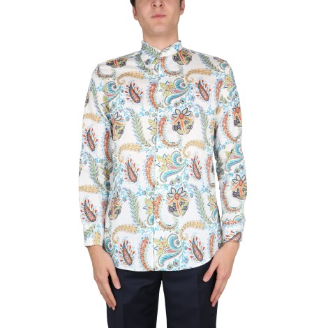 etro floral paisley shirt