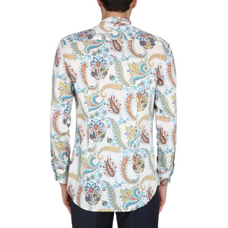 etro floral paisley shirt