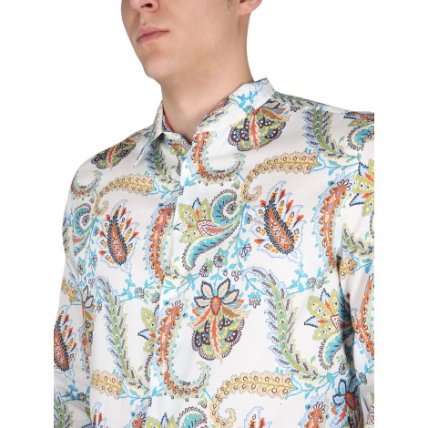 etro floral paisley shirt