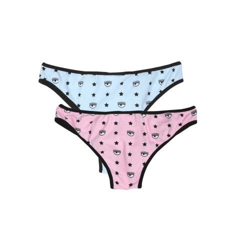 chiara ferragni pack of two briefs with logomania