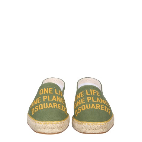 dsquared organic canvas espadrille