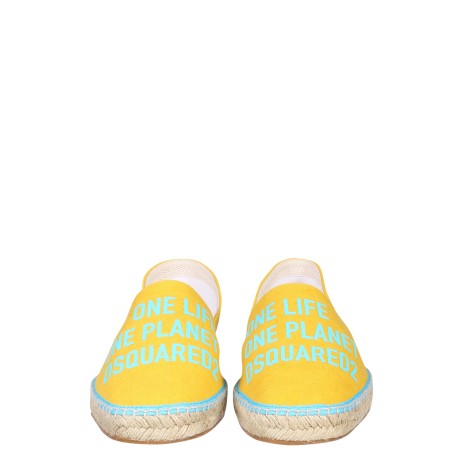 dsquared organic canvas espadrille