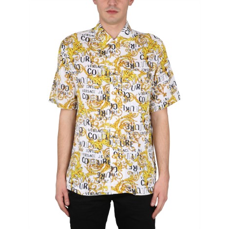 versace jeans couture baroque logo shirt