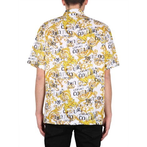 versace jeans couture baroque logo shirt